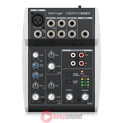 Mesa de Som Analógica 5 Canais XENYX 502S - BEHRINGER