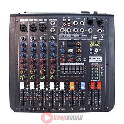 Mesa de Som Analógica 4 Canais MP 410 - K-AUDIO
