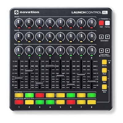 Controlador 24 Knobs e 8 Faders LAUNCH CONTROL XL - NOVATION