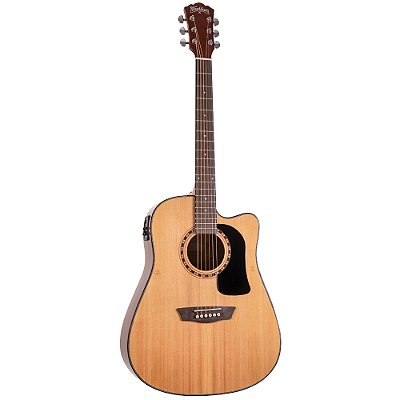 Violão 6 Cordas de Aço Dreadnought Elétrico Com Cutway AD5CE-A-U - WASHBURN