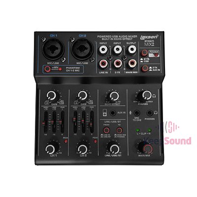 Mesa de Som de 4 canais Com Internface STREAM MIX 2 - LEXSEN