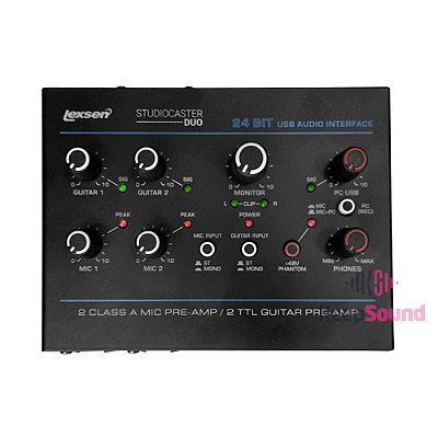 Interface de Áudio 2 canais STUDIOCASTER DUO - LEXSEN