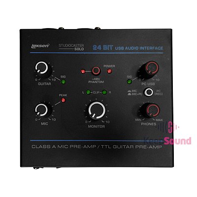 Interface de Áudio 1 canal STUDIOCASTER SOLO - LEXSEN