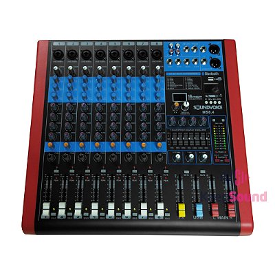 Mesa de Som 8 Canais MS8.4 EUX - SOUNDVOICE