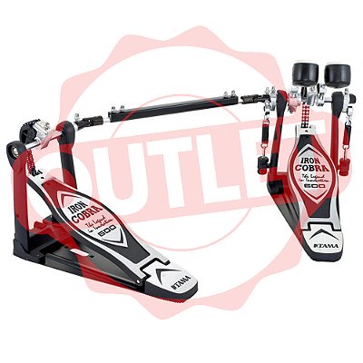 OUTLET - Pedal Duplo de Bateria IRON COBRA HP600DTW - TAMA