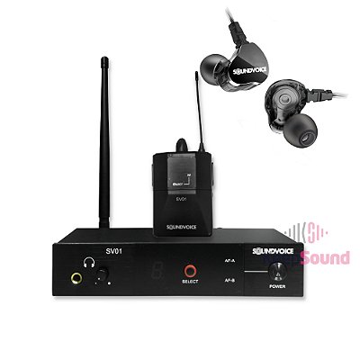 Monitor de Fone Pessoal Sem Fio SV01 - SOUNDVOICE