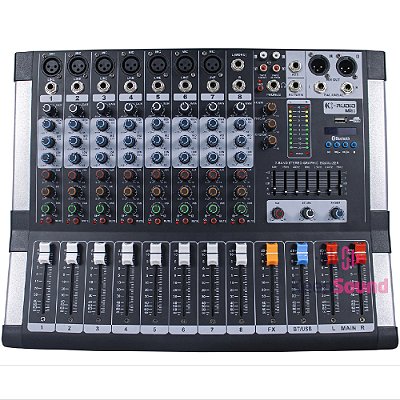 Mesa de Som 8 Canais MI 80 - K-AUDIO