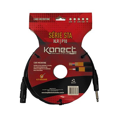 Cabo Para Microfone XLR/P10 4,57m STA. 4,57M - KONECT