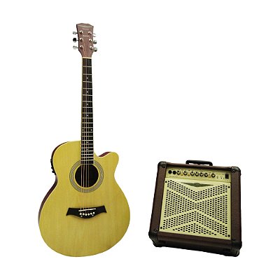 Combo Acústico Violão + Cubo Kpm 308 Mr - Oneal