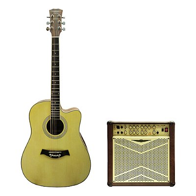 Combo Acústico Violão + Cubo Kpm 312 Mr - Oneal