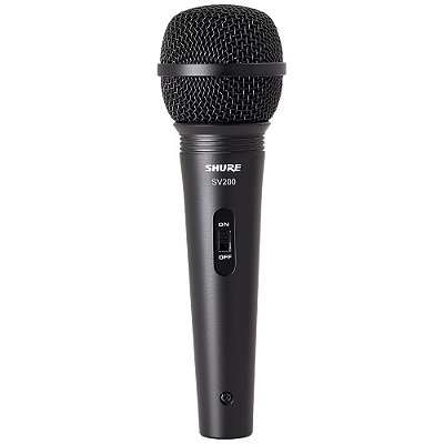 Microfone Profissional Dinâmico Sv 200 - Shure
