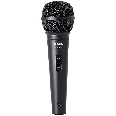 Microfone Profissional Dinâmico Sv 200-w - Shure