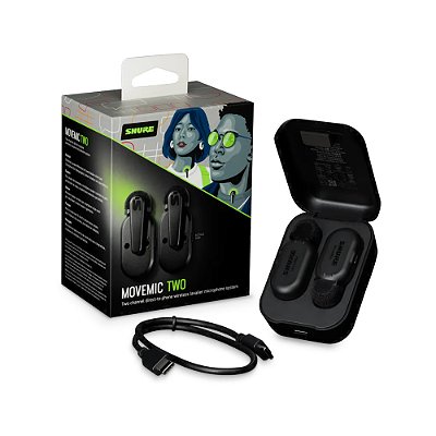 Microfone De Lapela Sem Fio Para Celular Movemic Two - Shure