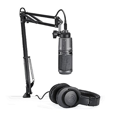 Studio Microfone E Headphone At2020usb+pk - Audio-technica