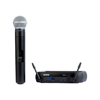 Microfone Profissional De Mão Sem Fio Pgxd24/sm58-x8 - Shure