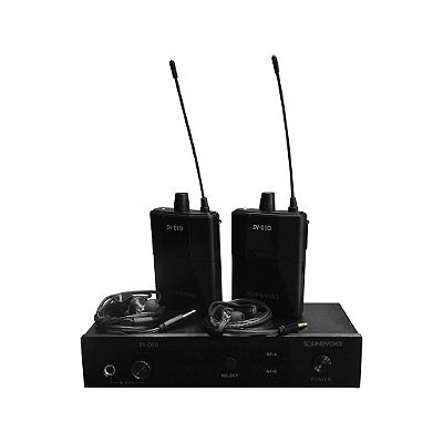 Retorno De Palco Duplo Sem Fio Sv-01d - Soundvoice