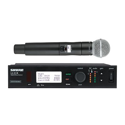 Microfone De Mão Sem Fio Ulxd24/sm58-j50 - Shure