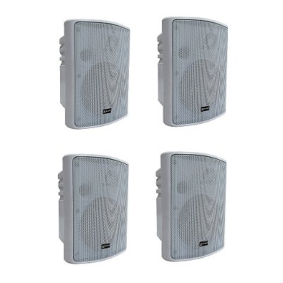 Kit 2 Pares Caixa De Ambiente 30w Lsa05 Wh Lexsen