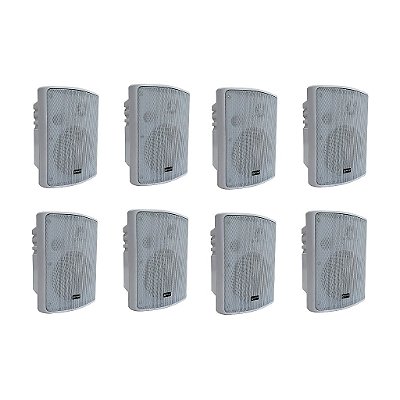 Kit 4 Pares Caixa De Ambiente 30w Lsa05 Wh Lexsen