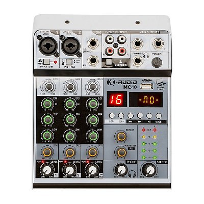 Mesa De Som 4 Canais Mc 40 - K-audio