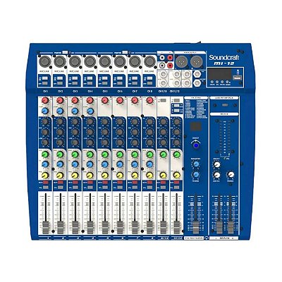 Mesa De Som 12 Canais Mi Series Mi-12 – Soundcraft