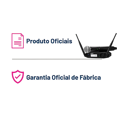 Microfone sem Fio Shure EX GLXD24+BR/SM58 Z3
