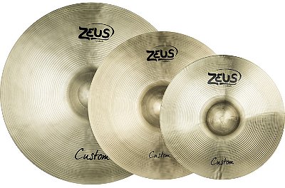 Kit Prato Bateria Zeus Hybrid Set E Profissional