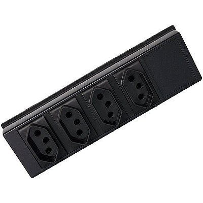 Régua 4 Tomadas Chassi ABS 3m FLP4 Transcolor