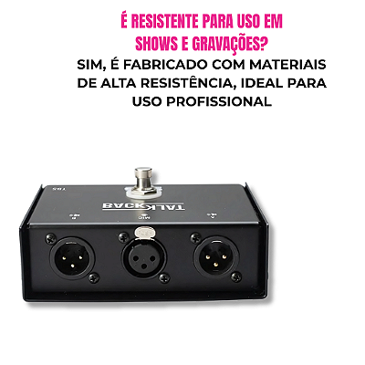 Pedal TalkBack sem Trava TBS Preto Santo Angelo