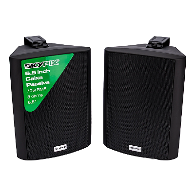 Par Caixa Som Ambiente Amplificada 70w Sk-cp670 - Skypix