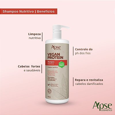 Shampoo Nutritivo Vegan Protein 1L - APSE