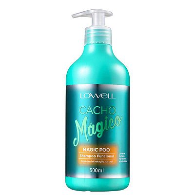 Shampoo Funcional Magic Poo Cacho Mágico 500ml - LOWELL