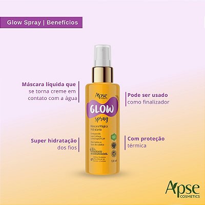 Glow Spray Máscara Mágica Hidratante 120ml - APSE