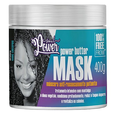 Máscara Power Butter Mask Anti Ressecamento Potente 400g - SOUL POWER