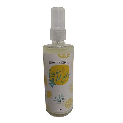 Desodorante Spray Limão E Menta 120ml - FLOR DE NIM