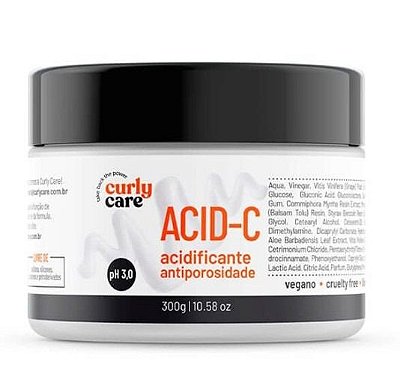 Acidificante Antiporosidade ACID-C 300g - CURLY CARE