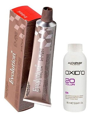 Kit Coloração 7.1 60ml + Agua Oxigenada 20vol- ALFAPARF