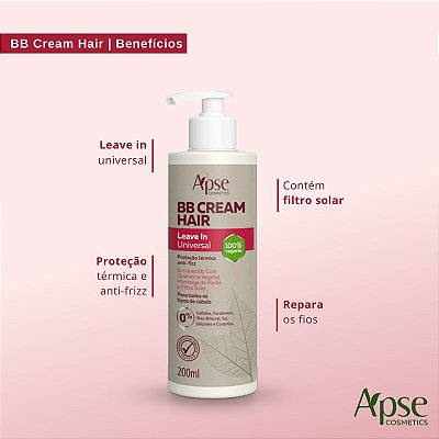 Leave In BB Cream Hair 200ml - APSE