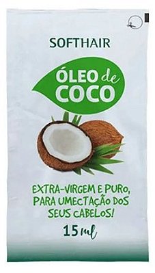 Óleo de Coco Extra Virgem Sachê 15ml - SOFTHAIR
