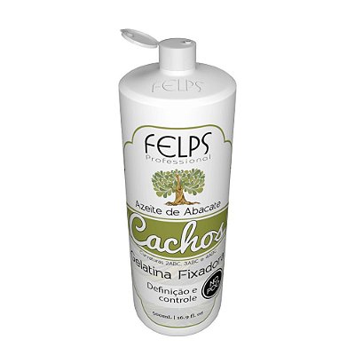 Gelatina Fixadora Cachos Azeite de Abacate 500ml- Felps