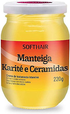 Manteiga Karité e Ceramidas 220g - SOFTHAIR