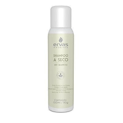Shampoo a Seco 150ml - ERVAS NATURAIS