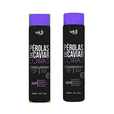 Kit Shampoo e Condicionador Pérolas de Caviar Loiras - WIDI CARE