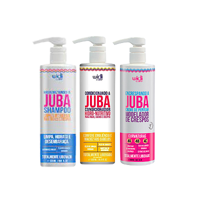 Kit Shampoo, Condicionador e Encrespando a Juba - WIDI CARE