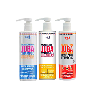 Kit Shampoo, Condicionador e Encaracolando a Juba - WIDI CARE
