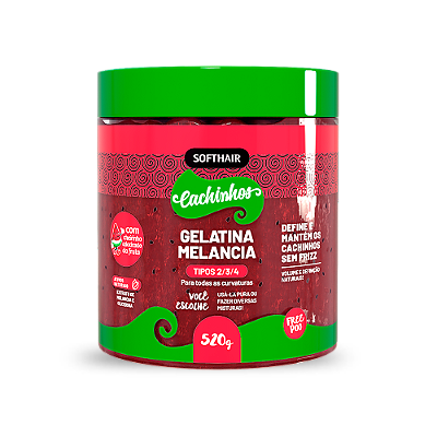 Gelatina Melancia Volume e Definição 520mL - SOFTHAIR