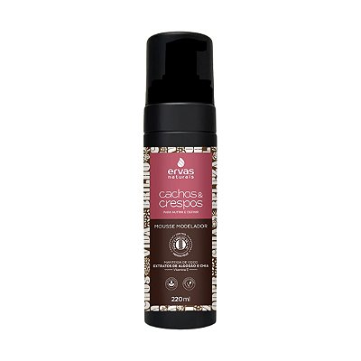 Mousse Cachos e Crespos 220ml - ERVAS NATURAIS
