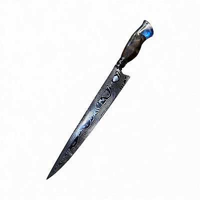 FACA ESPECIAL DAMASCO COLECIONADOR 11'' CABO MAPLE IMPORTADO ESTABILIZADO