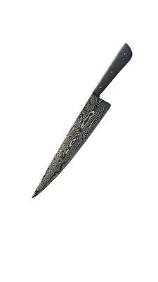 FACA GAÚCHA FULL TANG ESPECIAL AÇO DAMASCO 8'' CABO MADEIRA 300 CAMADAS