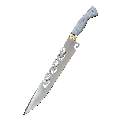 Faca Full Tang para Churrasco 10" em Aço Inox – Cabo em Resina
